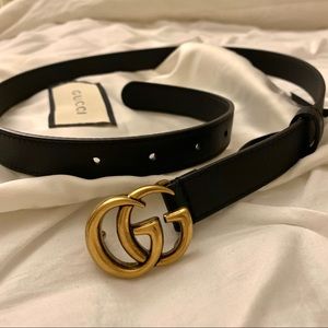 Gucci Double G Black Belt